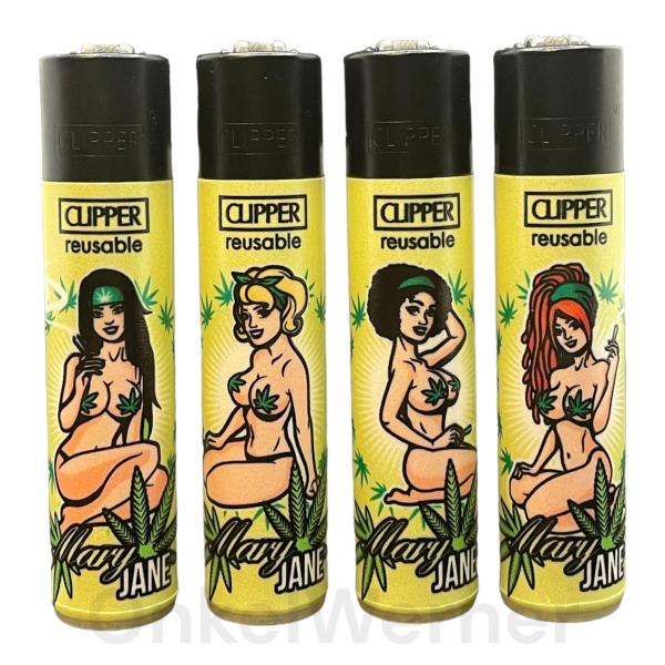 Mary Janes FFX Clipper Feuerzeuge 4er Set